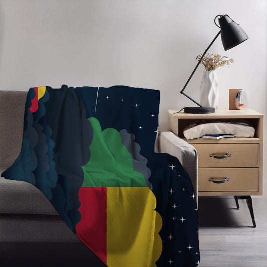 Benin Night Clouds Blanket Throw