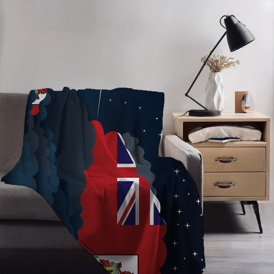 Bermuda Night Clouds Blanket Throw