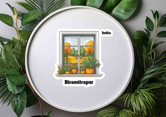 Biramitrapur Home Plants Pots Window Fridge Magnet