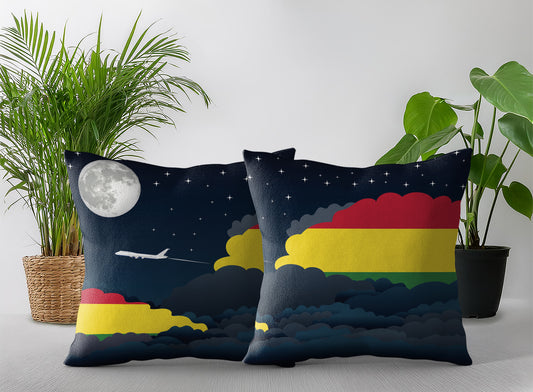 Bolivia Night Clouds Pillow Case and Pillow Throw