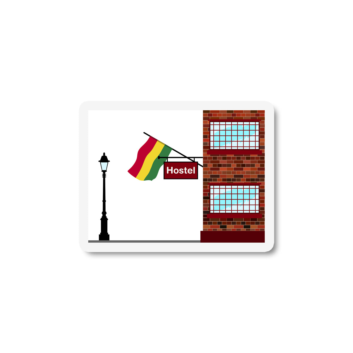 Bolivia Hostels Sticker