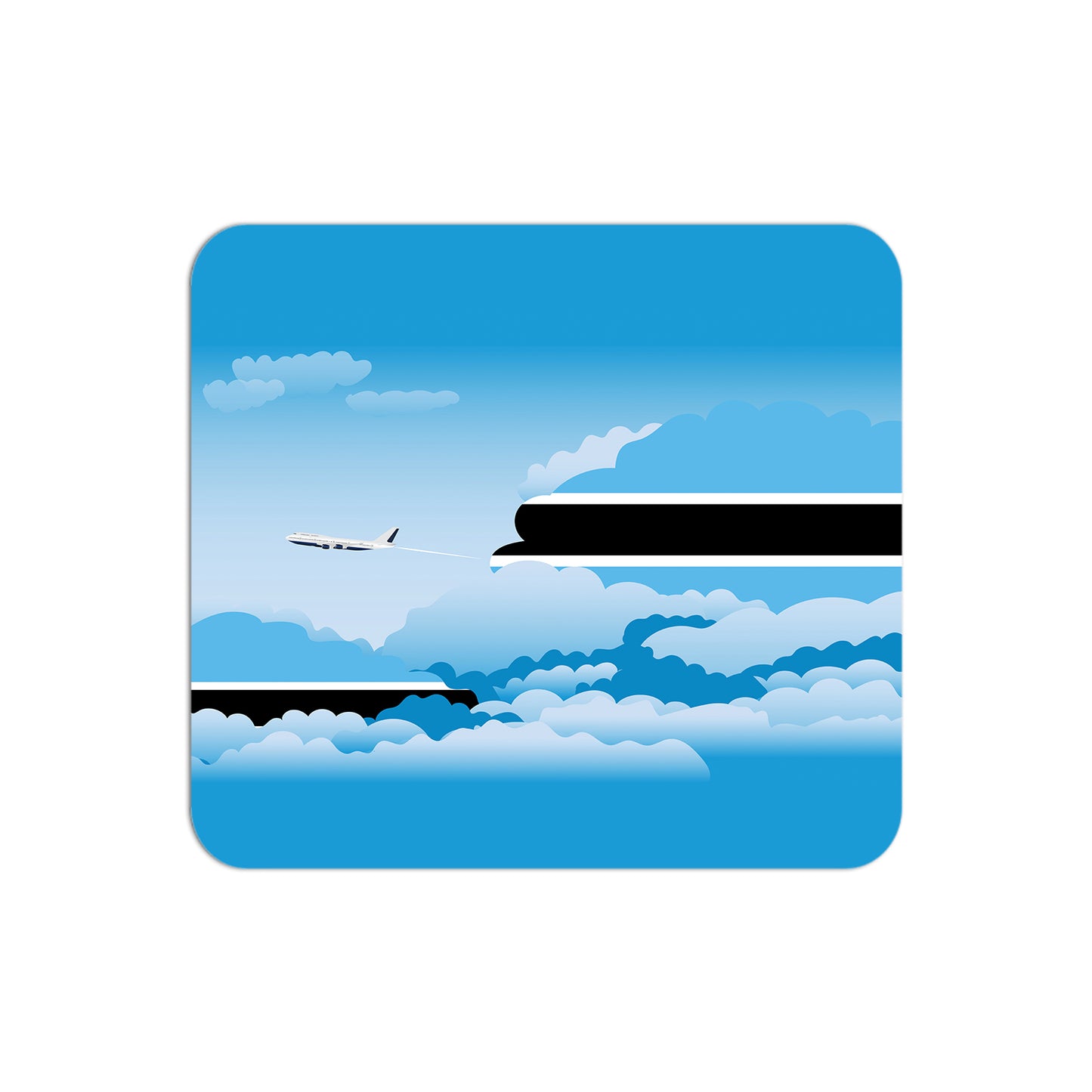 Botswana Airplane Airport Flight Day Clouds Mousepad 