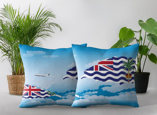 British Indian Ocean Territory Day Clouds Pillow Case and Pillow Throw