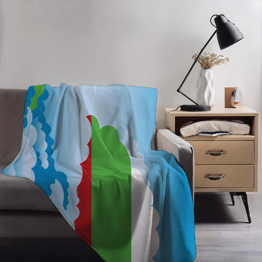 Bulgaria Day Clouds Blanket Throw
