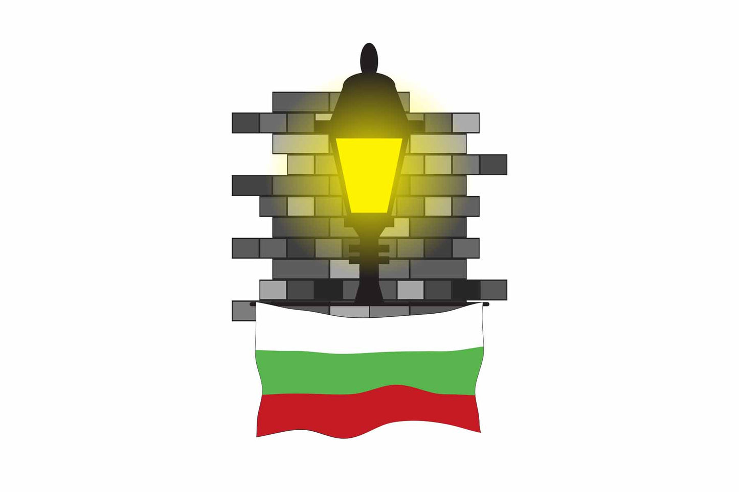 Bulgaria Street Lamp Bricks Fridge Magnet