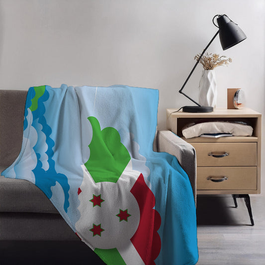 Burundi Day Clouds Blanket Throw