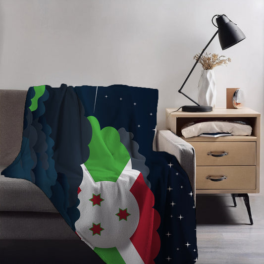 Burundi Night Clouds Blanket Throw