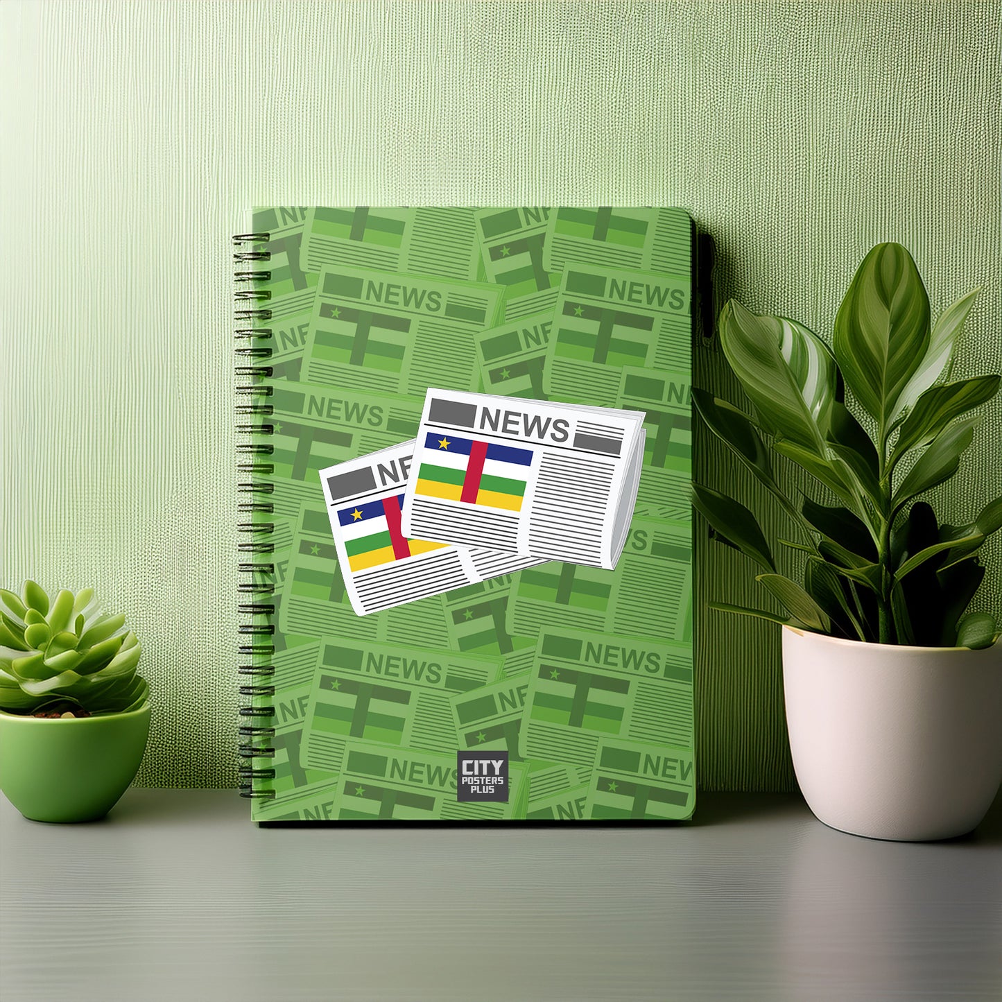 Central African Republic Newspapers Notebook