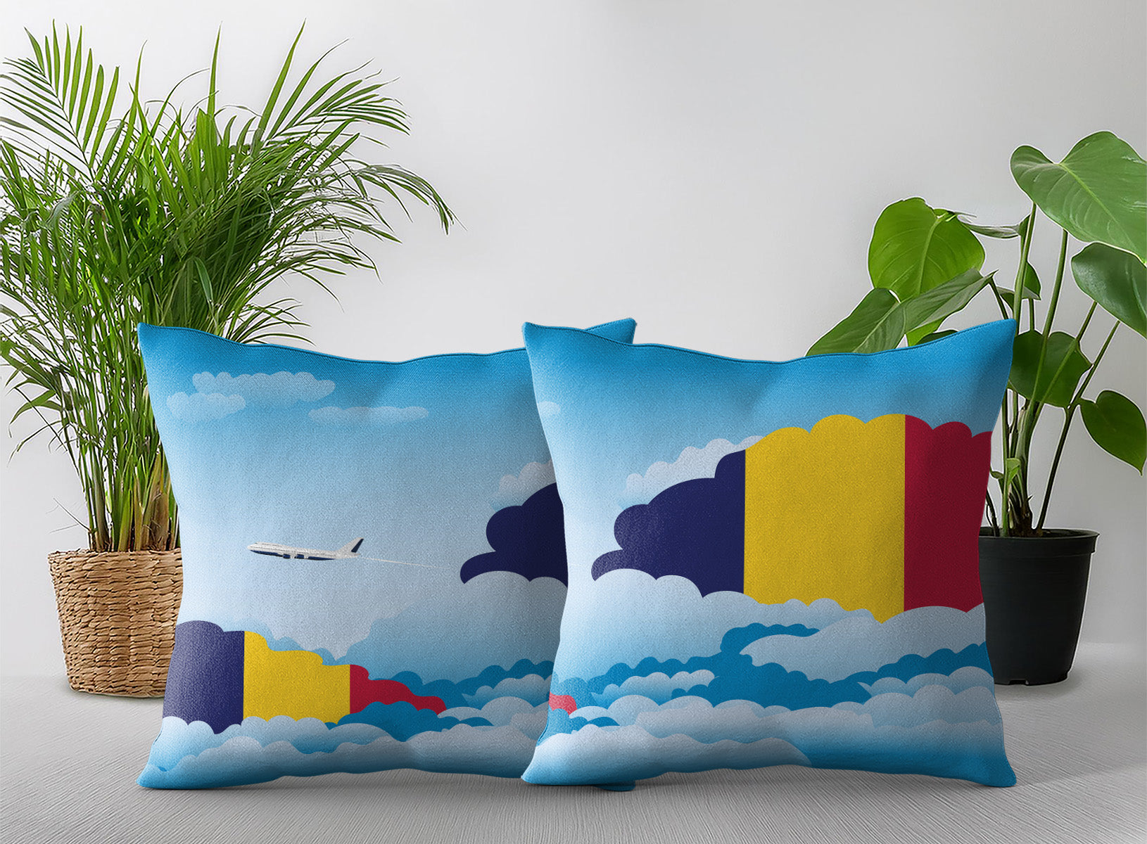 Chad Day Clouds Pillow Case and Pillow Throw