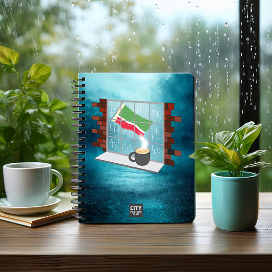 Chechen Republic  Coffee Rain Notebook