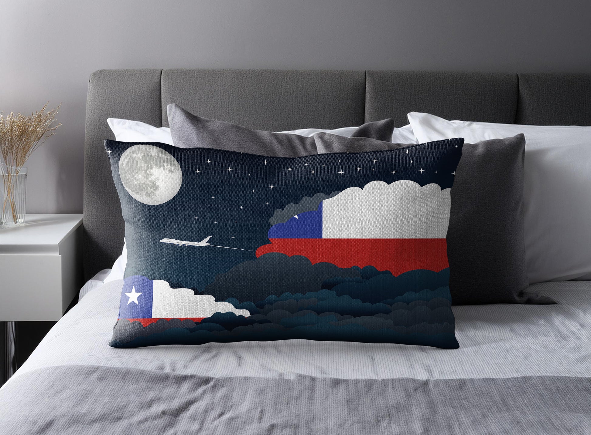 Chile Night Clouds Pillow Case and Pillow Throw