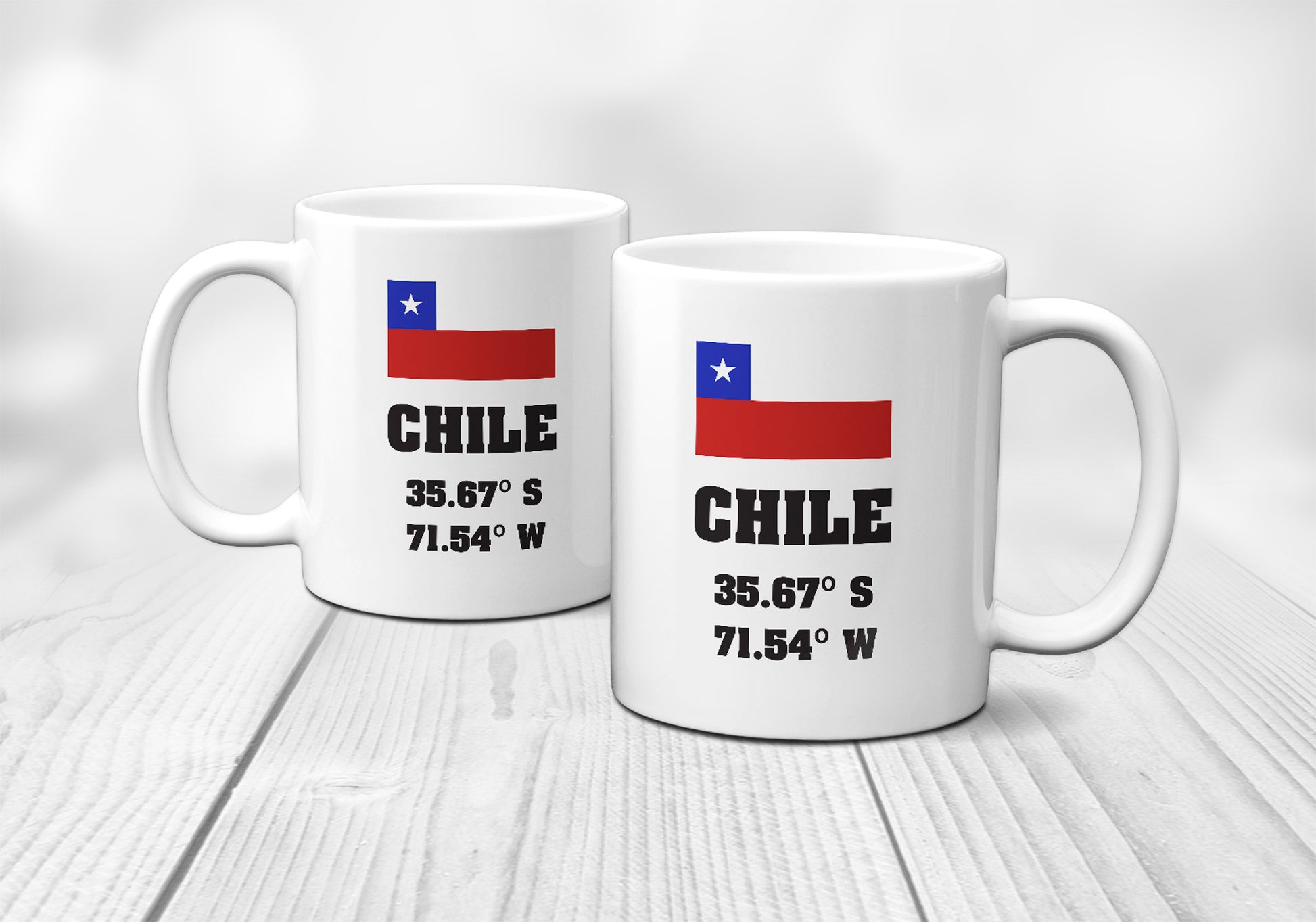 Chile Laitutude Longitude Mug