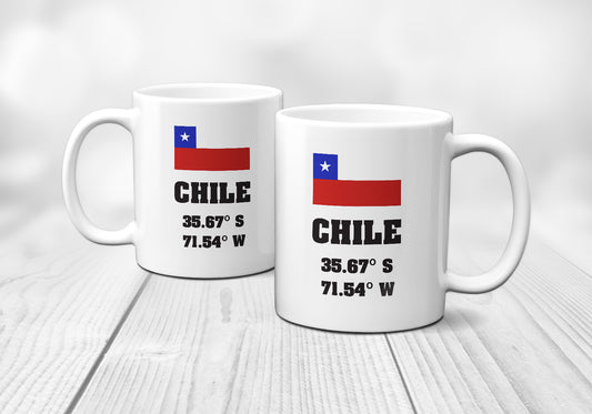 Chile Laitutude Longitude Mug