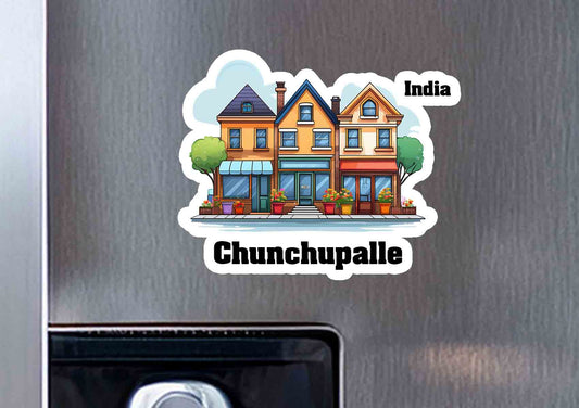 Chunchupalle Three Home Office Shop Fridge Magnet