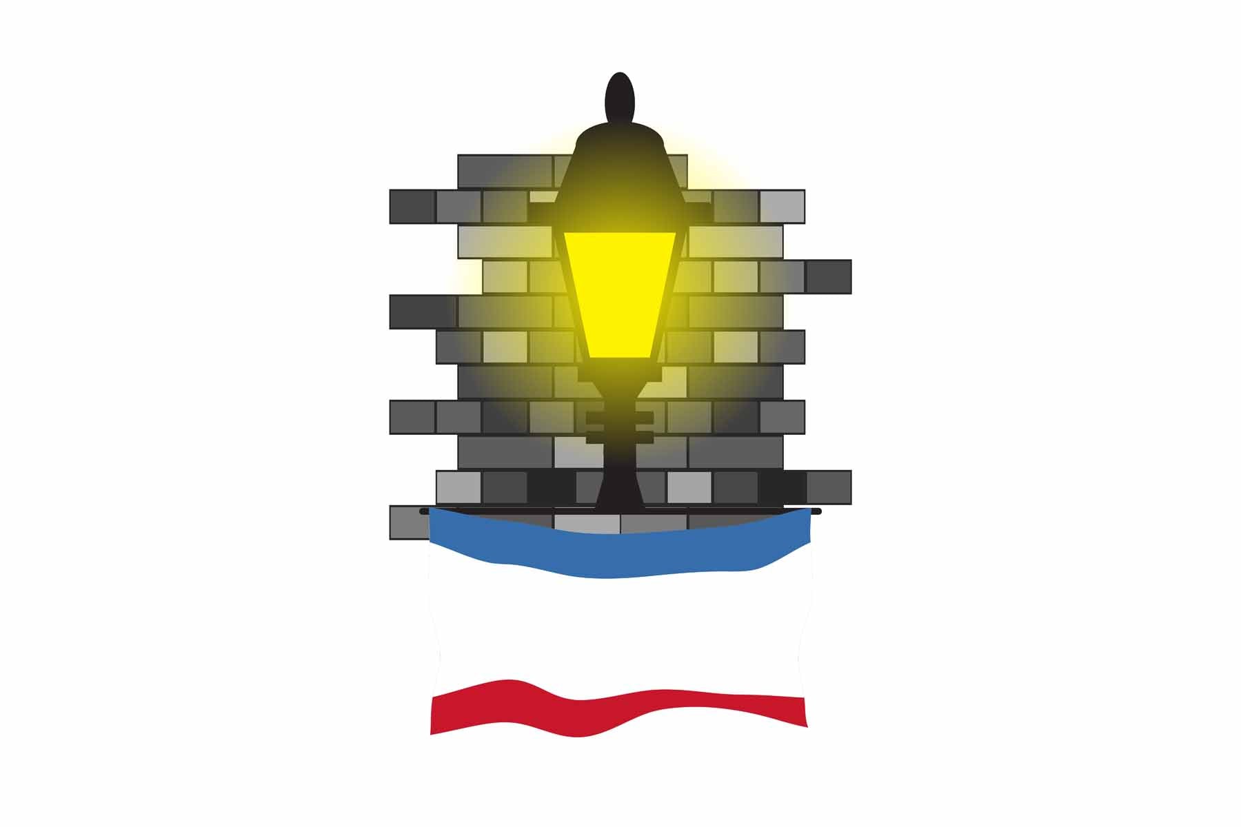 Crimea Street Lamp Bricks Fridge Magnet