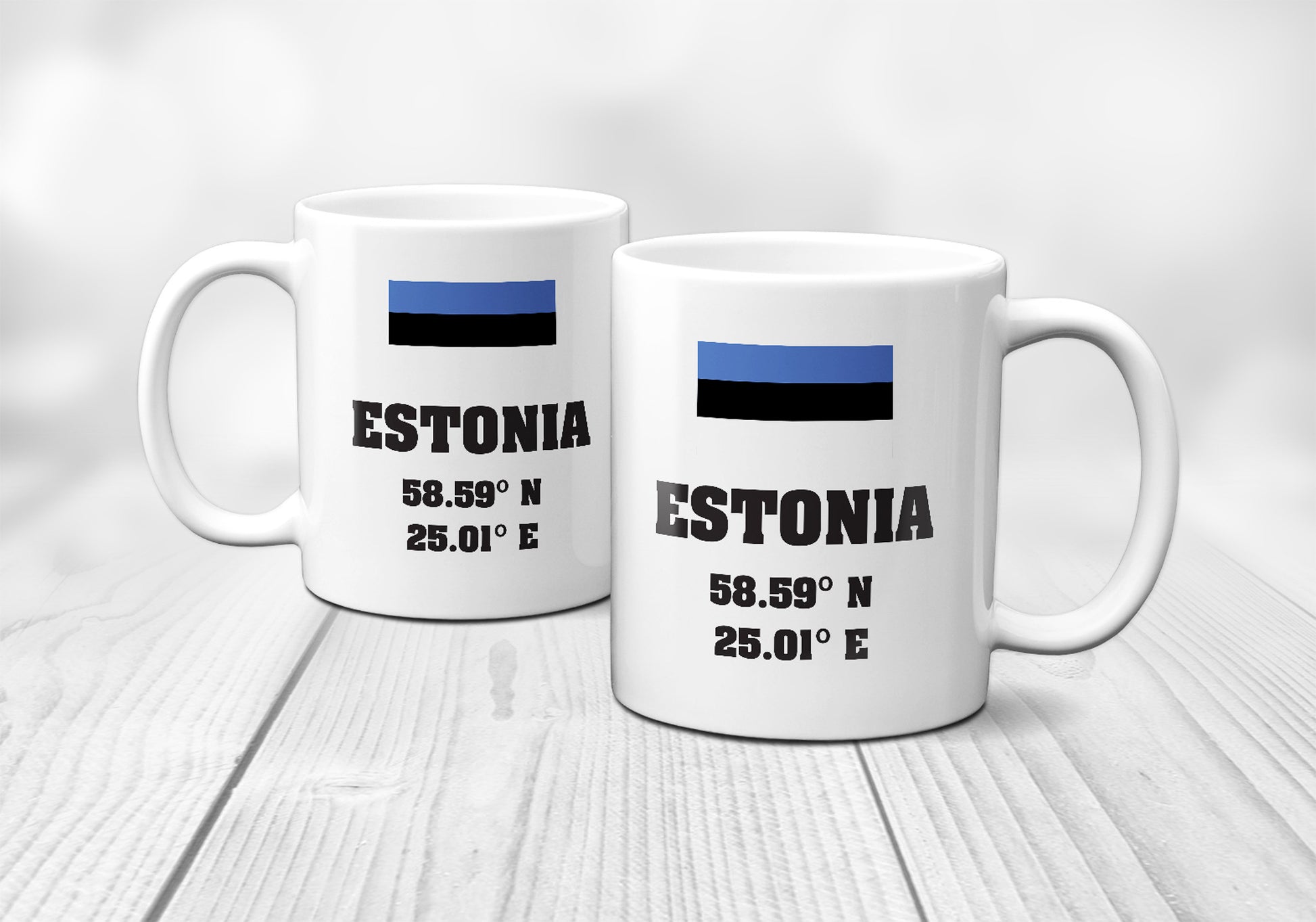 Estonia Laitutude Longitude Mug