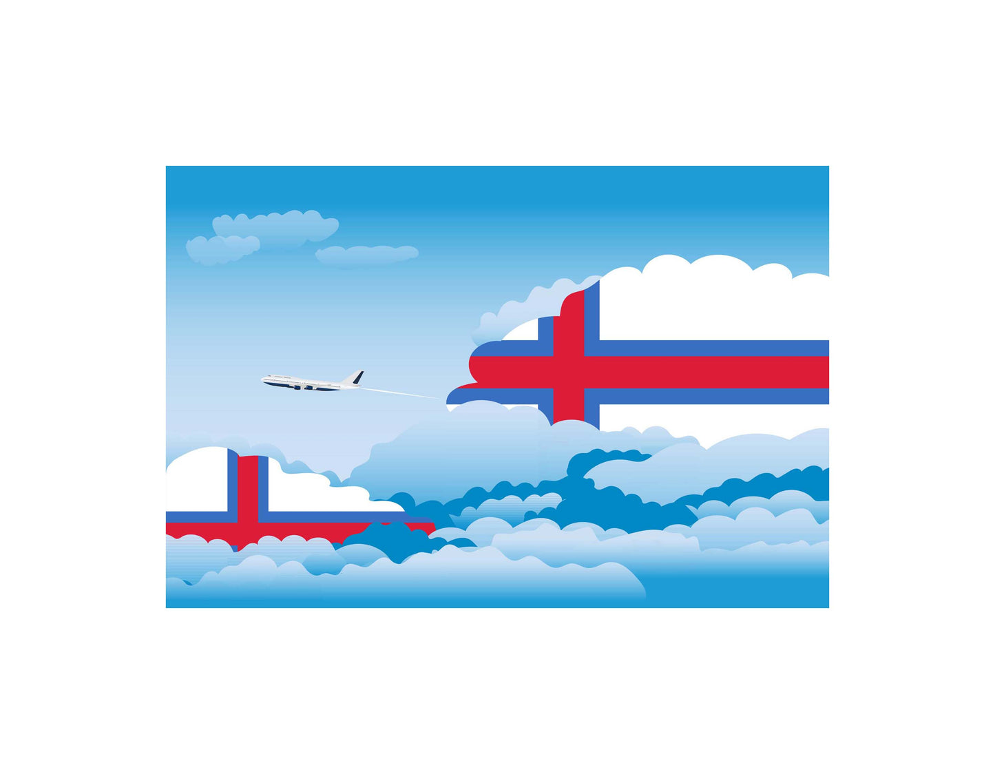 Faroe Islands Day Clouds Blanket Throw