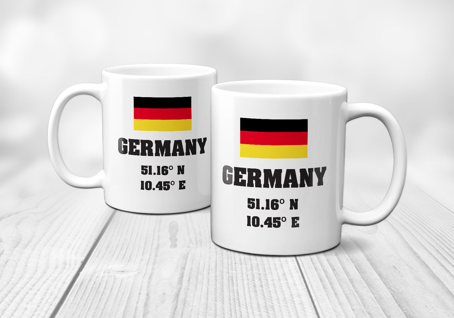 Germany Laitutude Longitude Mug
