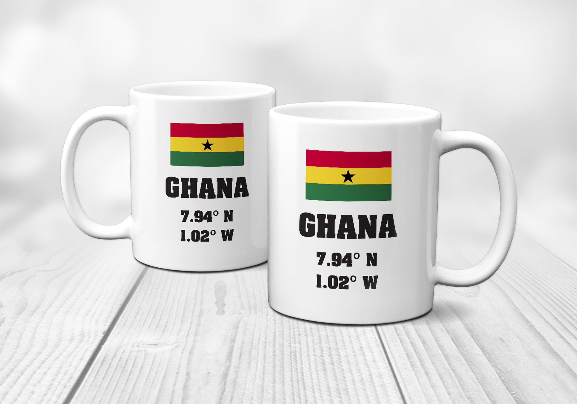 Ghana Laitutude Longitude Mug