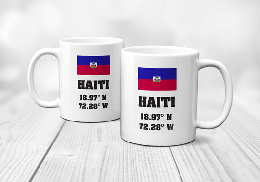 Haiti Laitutude Longitude Mug
