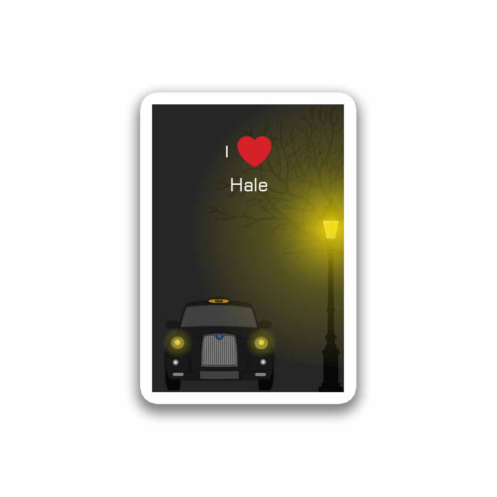 Halesowen Taxi Black Fridge Magnet