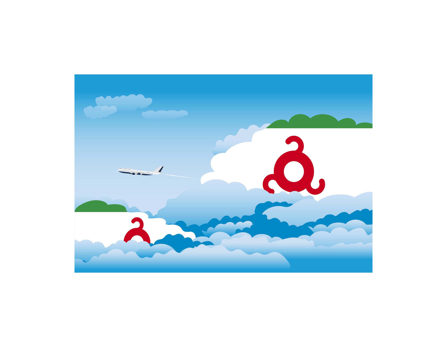 Ingushetia Day Clouds Blanket Throw