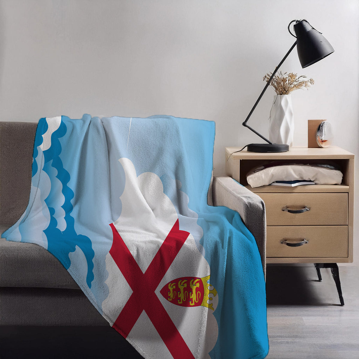 Jersey Day Clouds Blanket Throw