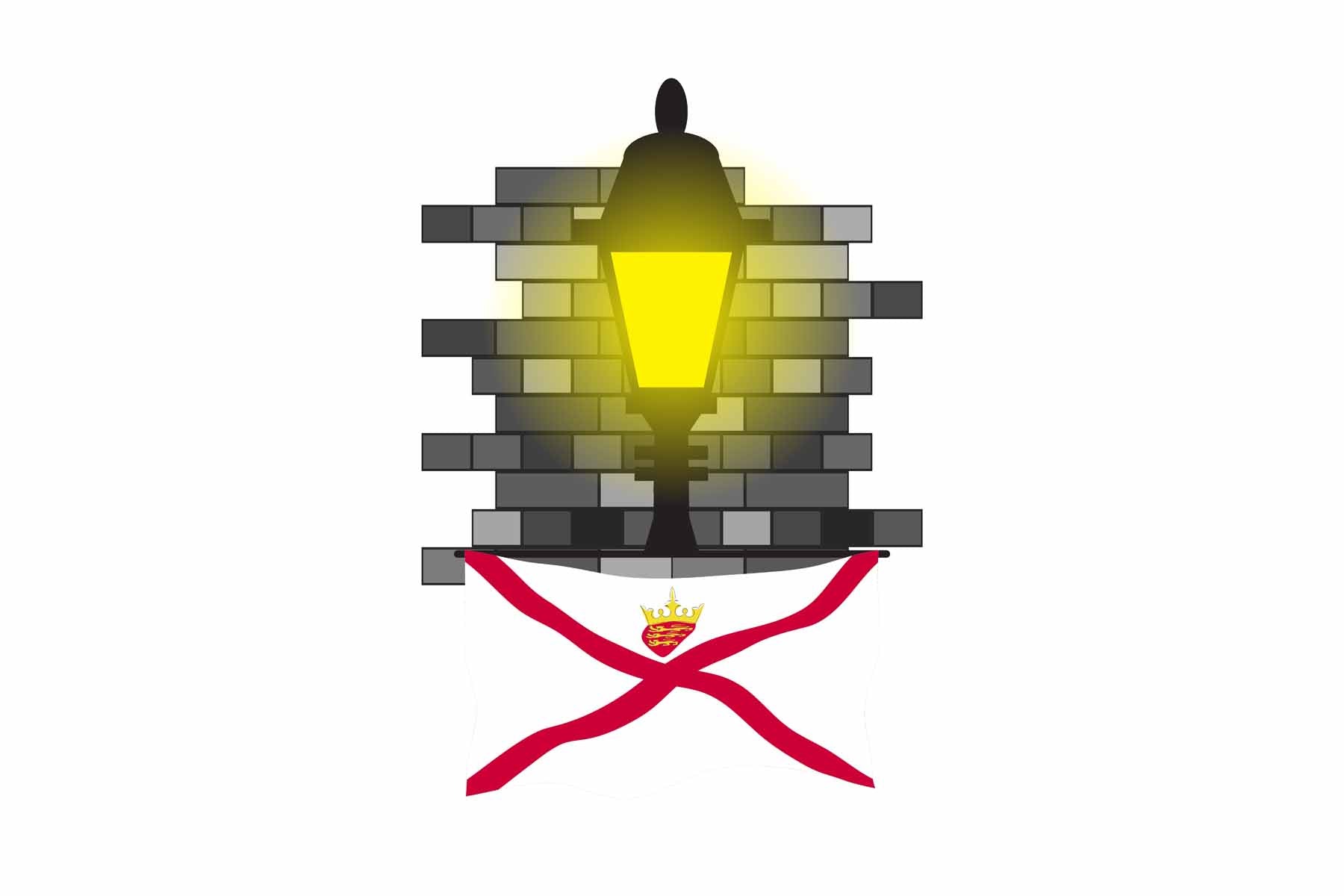 Jersey Street Lamp Bricks Sticker