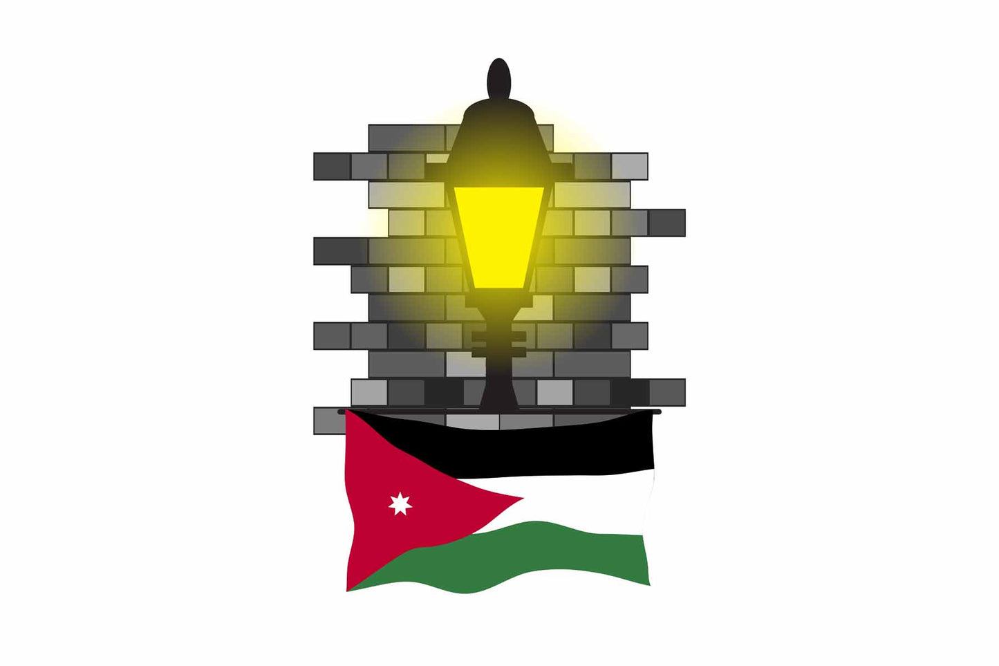 Jordan Street Lamp Bricks Sticker