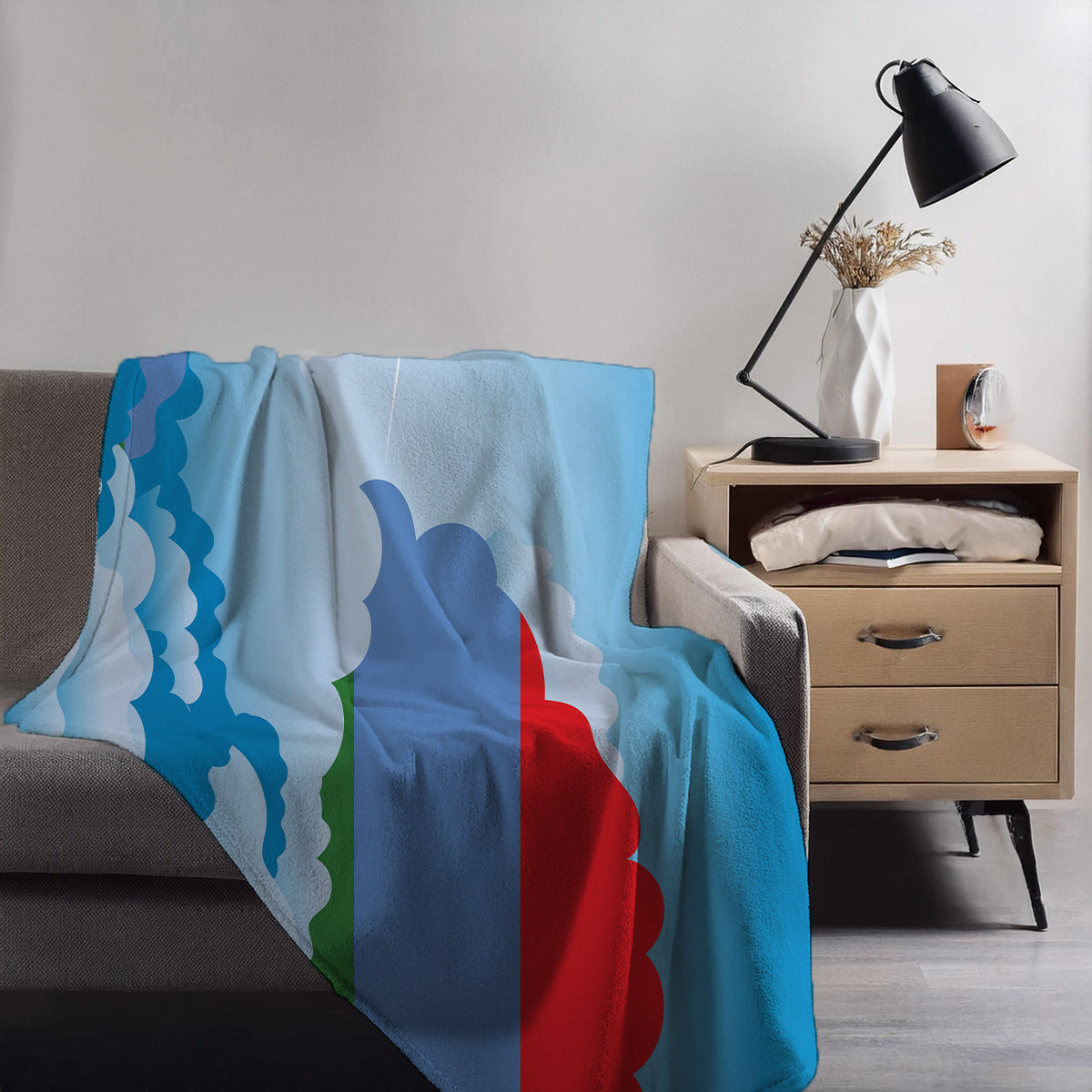 Karelia Day Clouds Blanket Throw