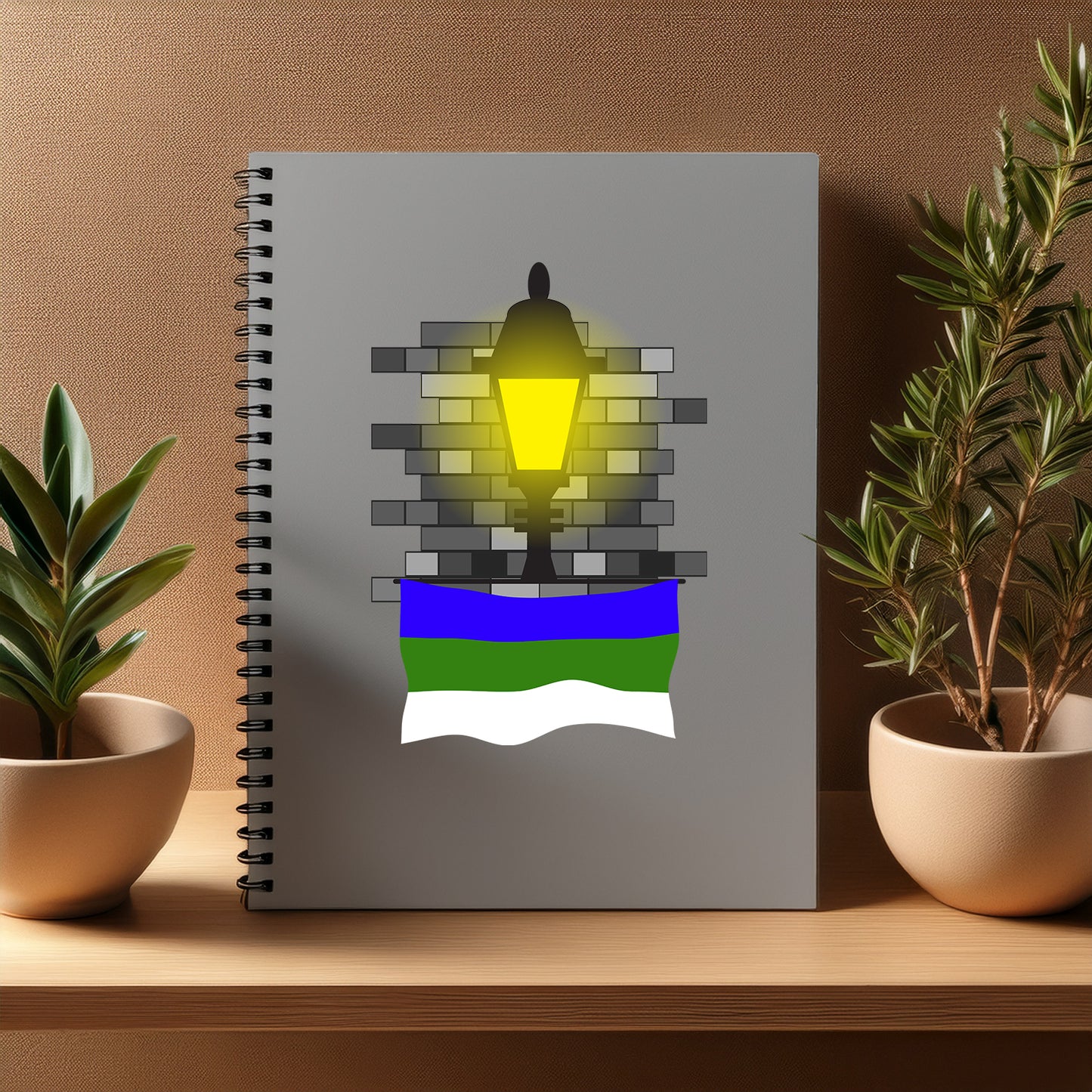 Komi  Street Lamp Bricks Notebook