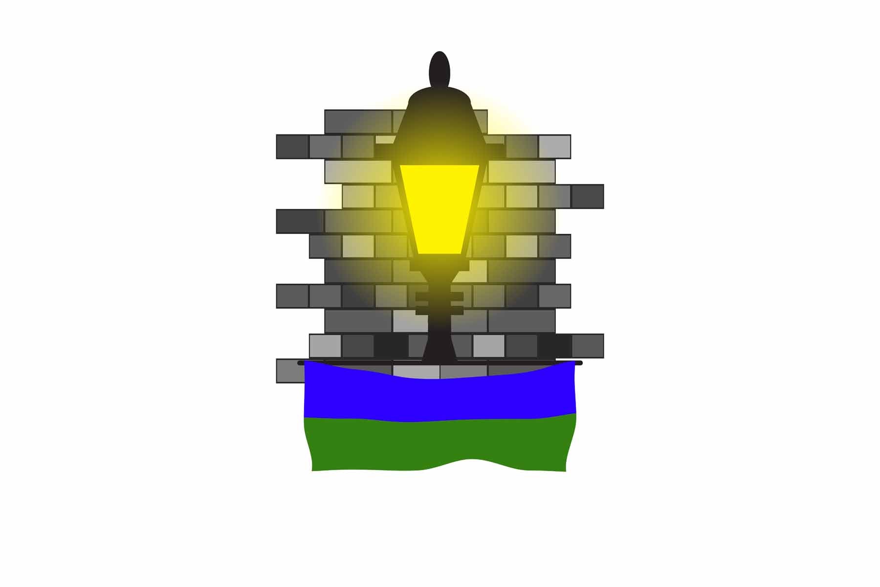 Komi Street Lamp Bricks Fridge Magnet