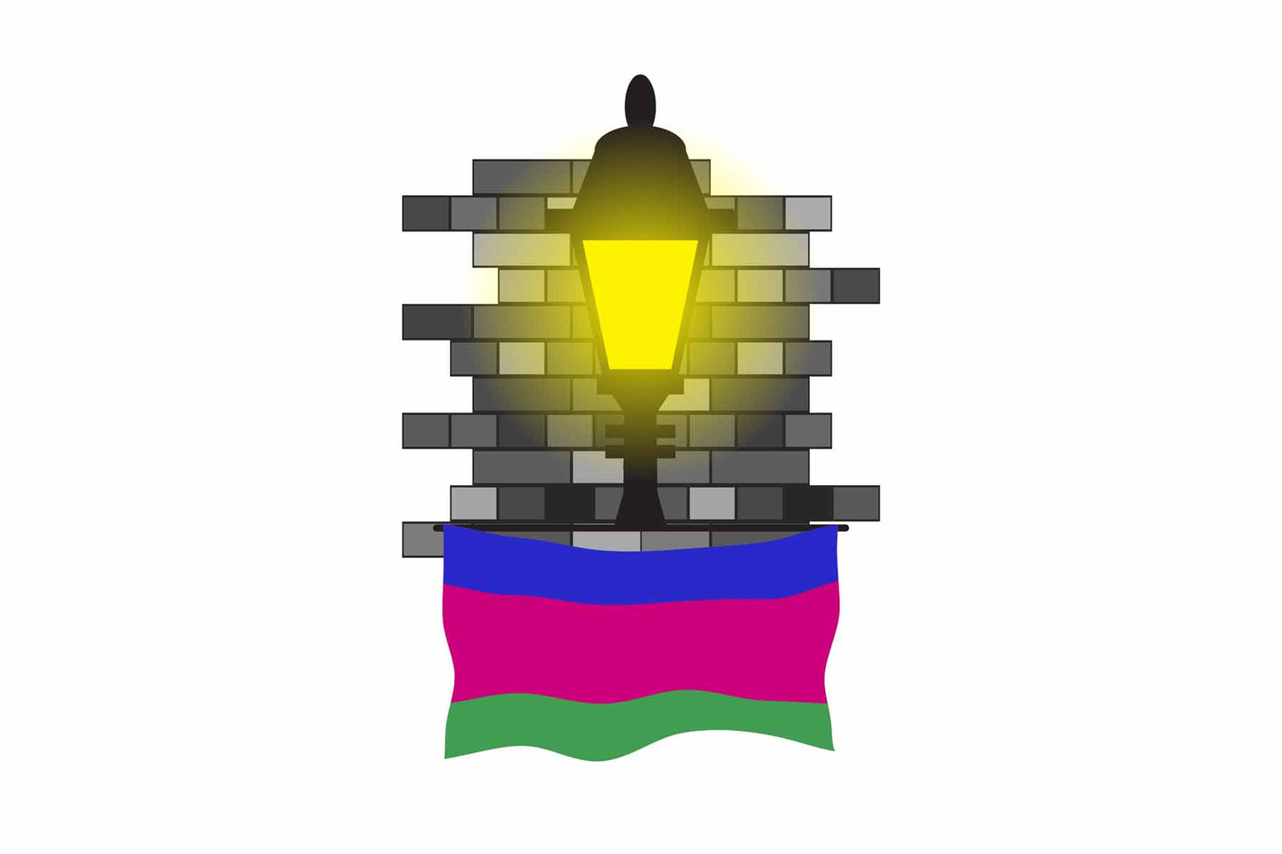 Kuban Peoples Republic Street Lamp Bricks Fridge Magnet