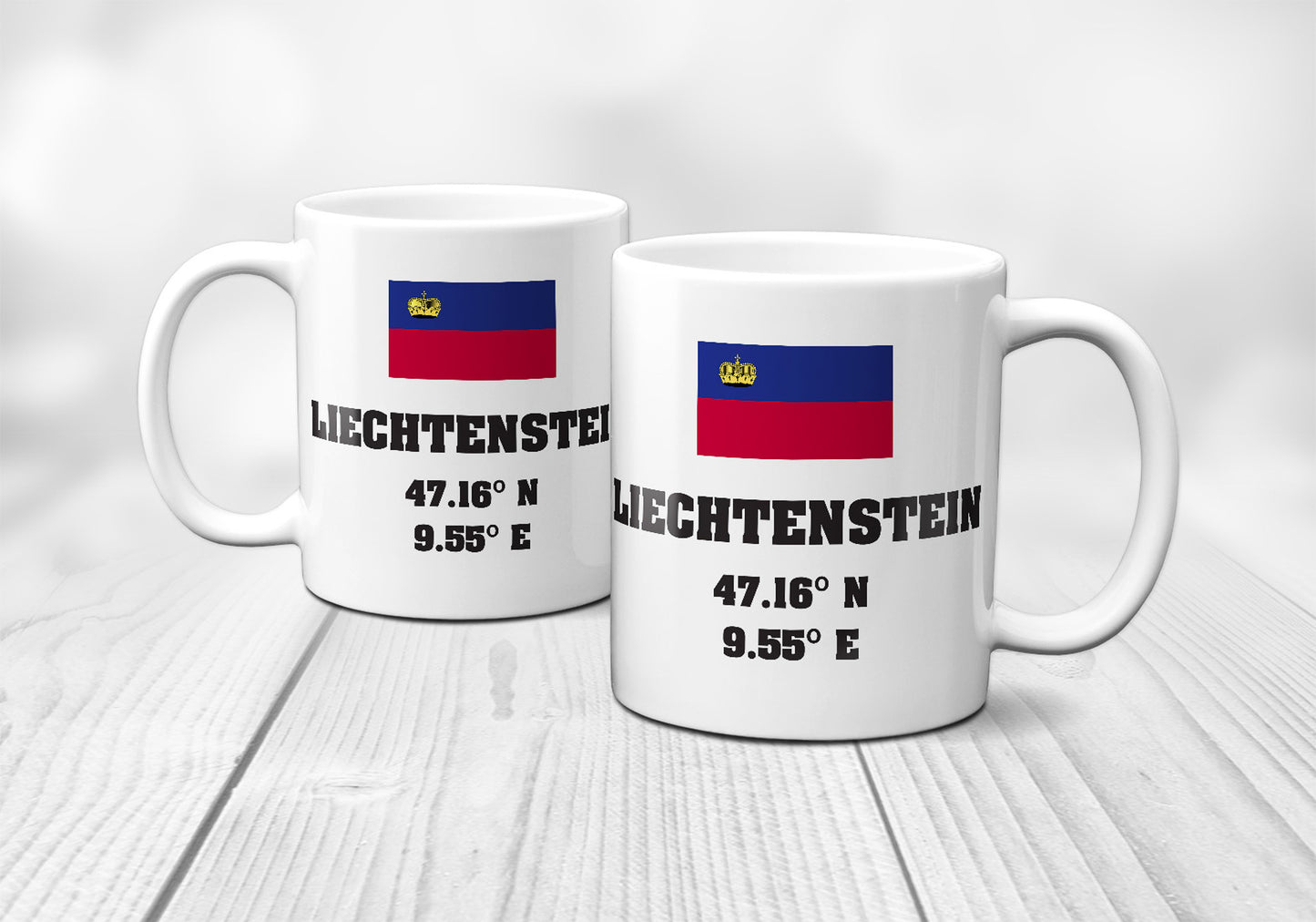 Liechtenstein Laitutude Longitude Mug