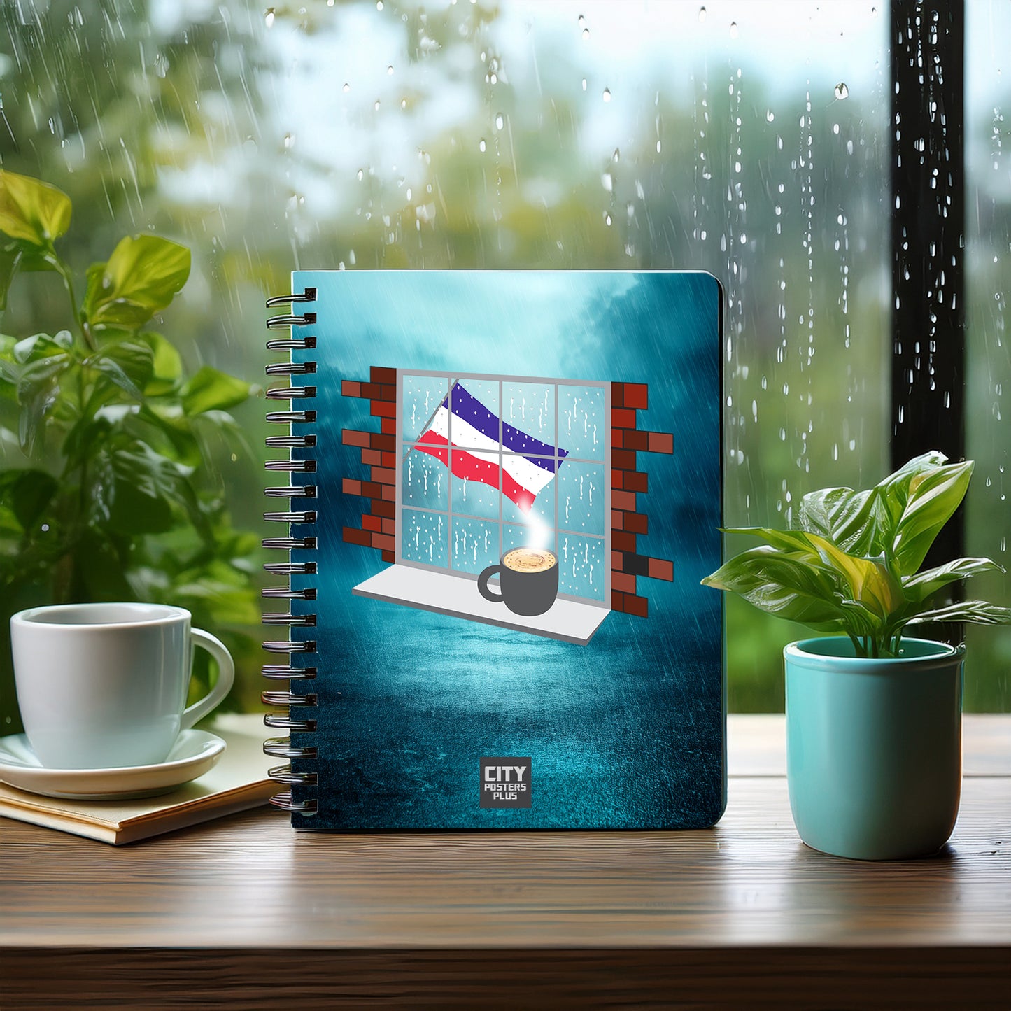 Los Altos  Coffee Rain Notebook