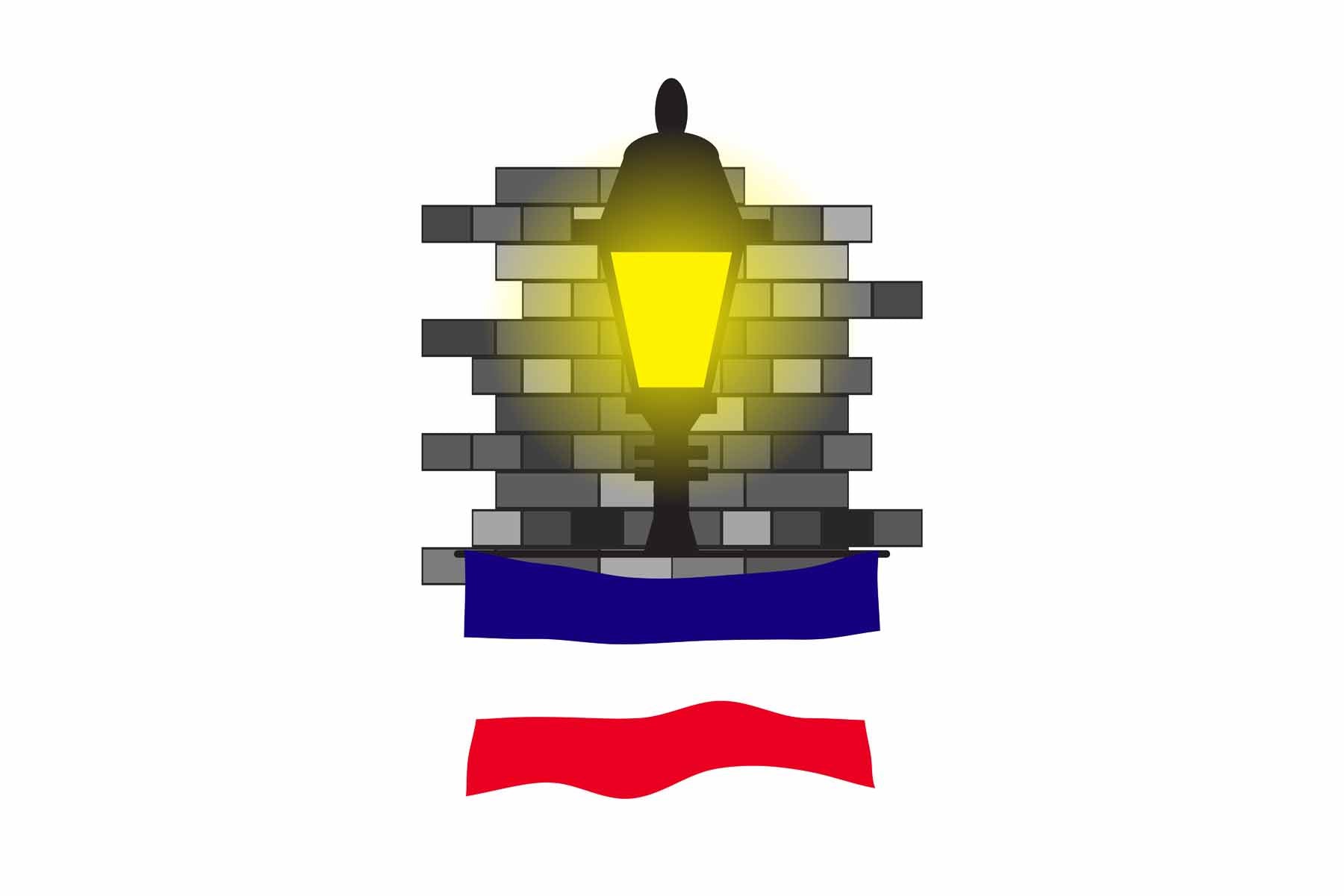 Los Altos Street Lamp Bricks Sticker