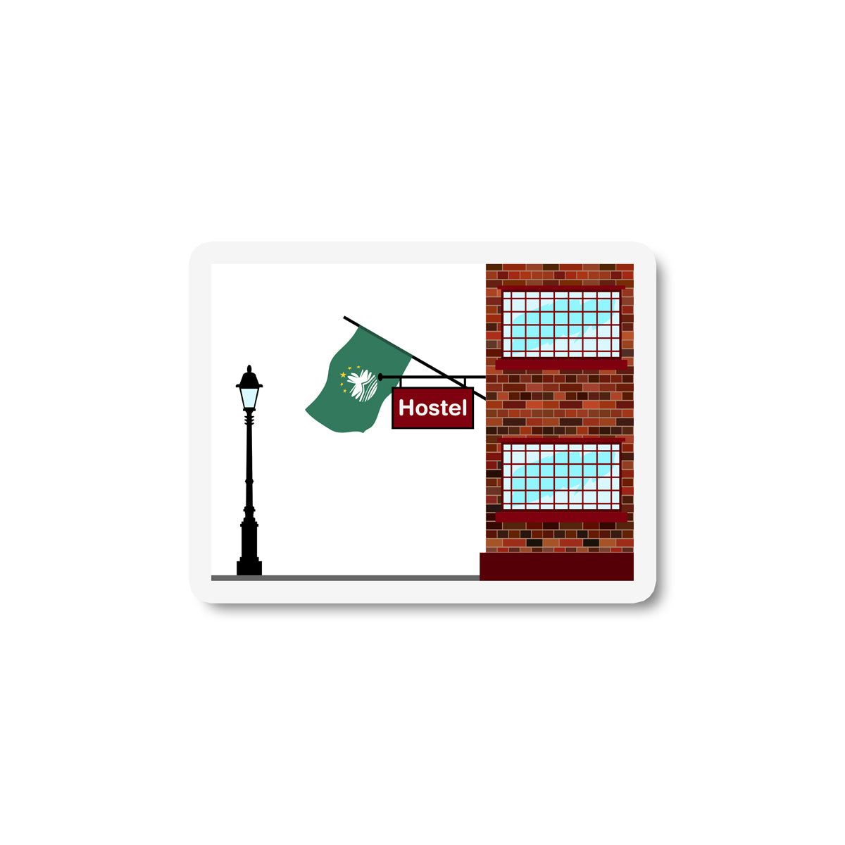 Macau Hostels Sticker