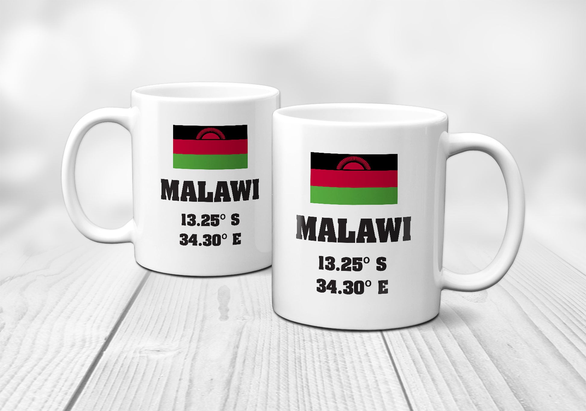 Malawi Laitutude Longitude Mug