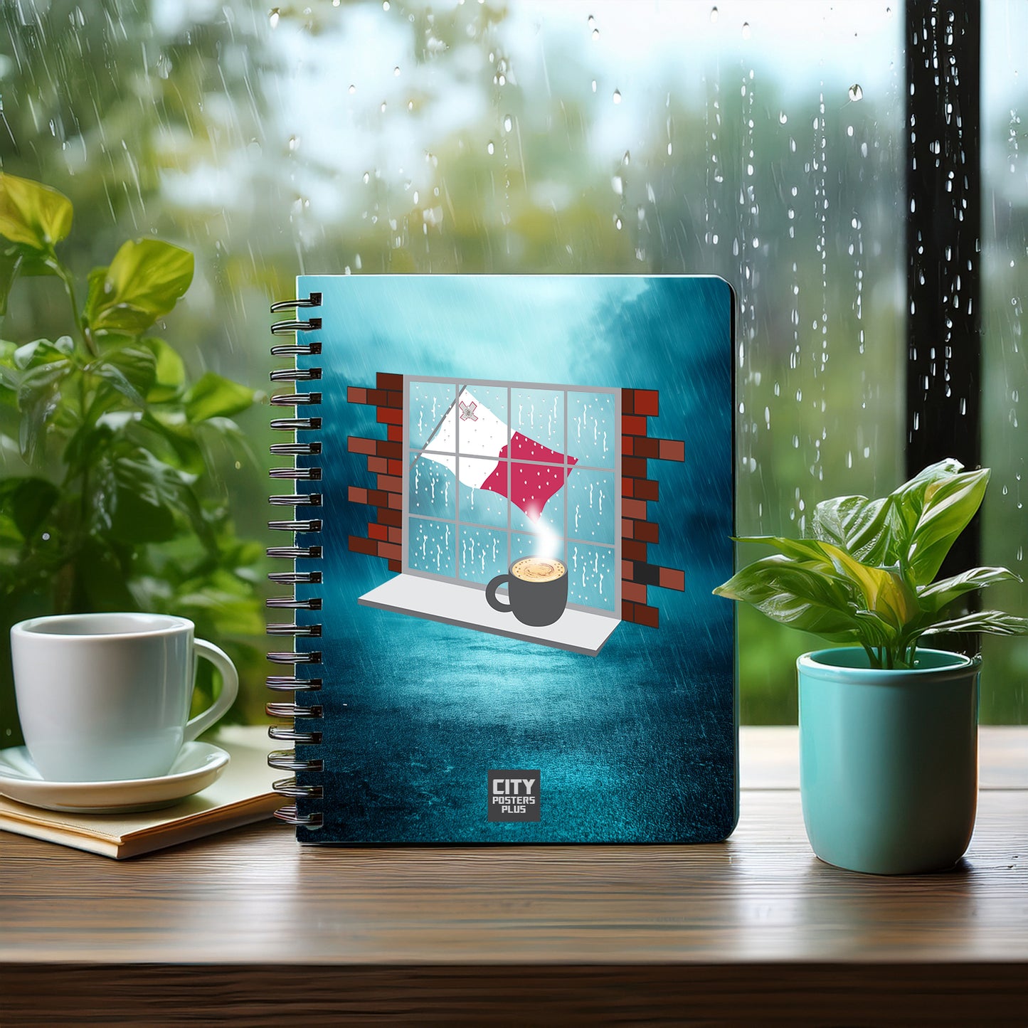 Malta  Coffee Rain Notebook