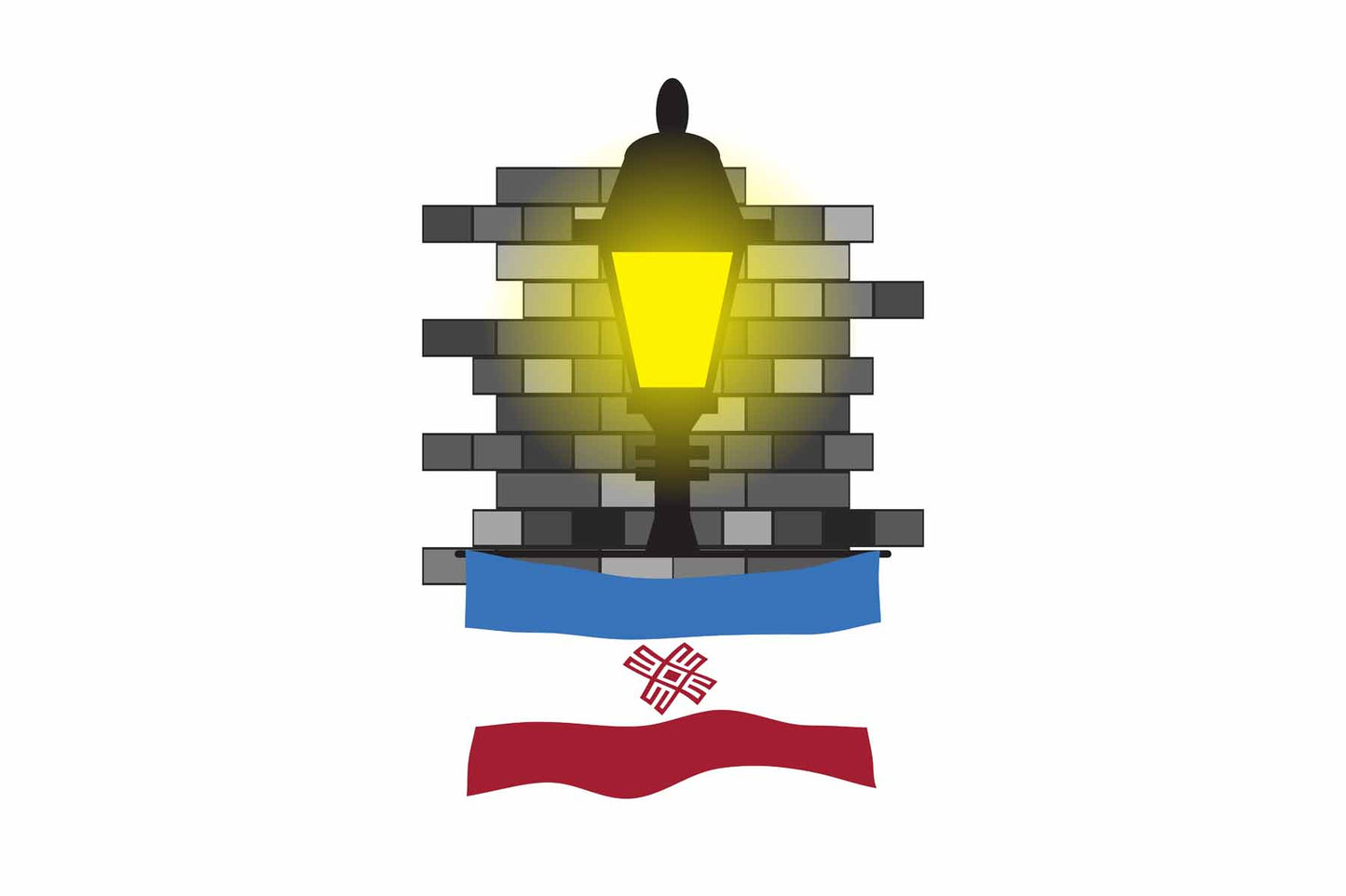 Mari El Street Lamp Bricks Fridge Magnet