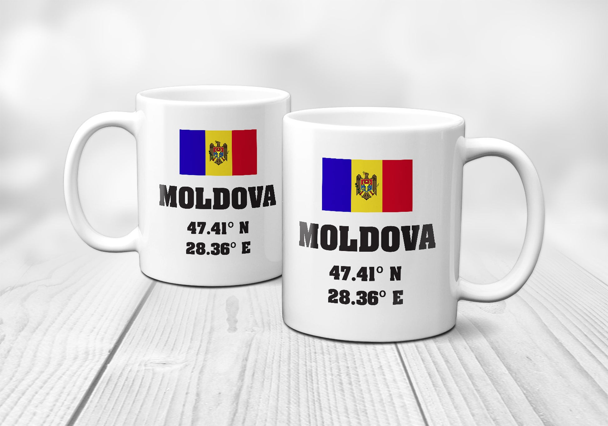 Moldova Laitutude Longitude Mug