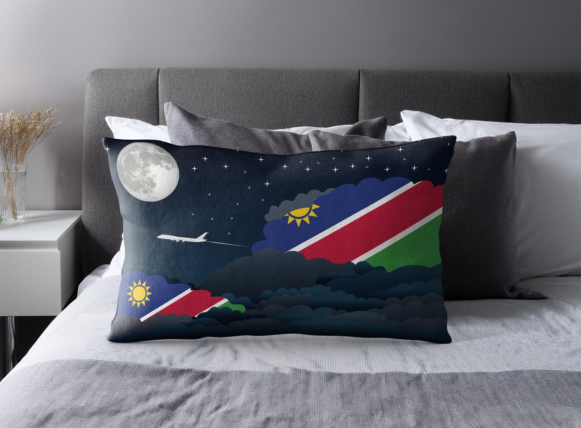 Namibia Night Clouds Pillow Case and Pillow Throw