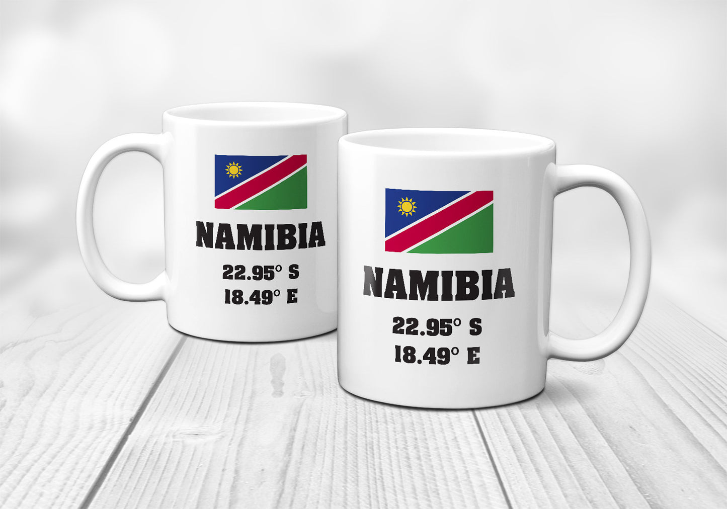 Namibia Laitutude Longitude Mug