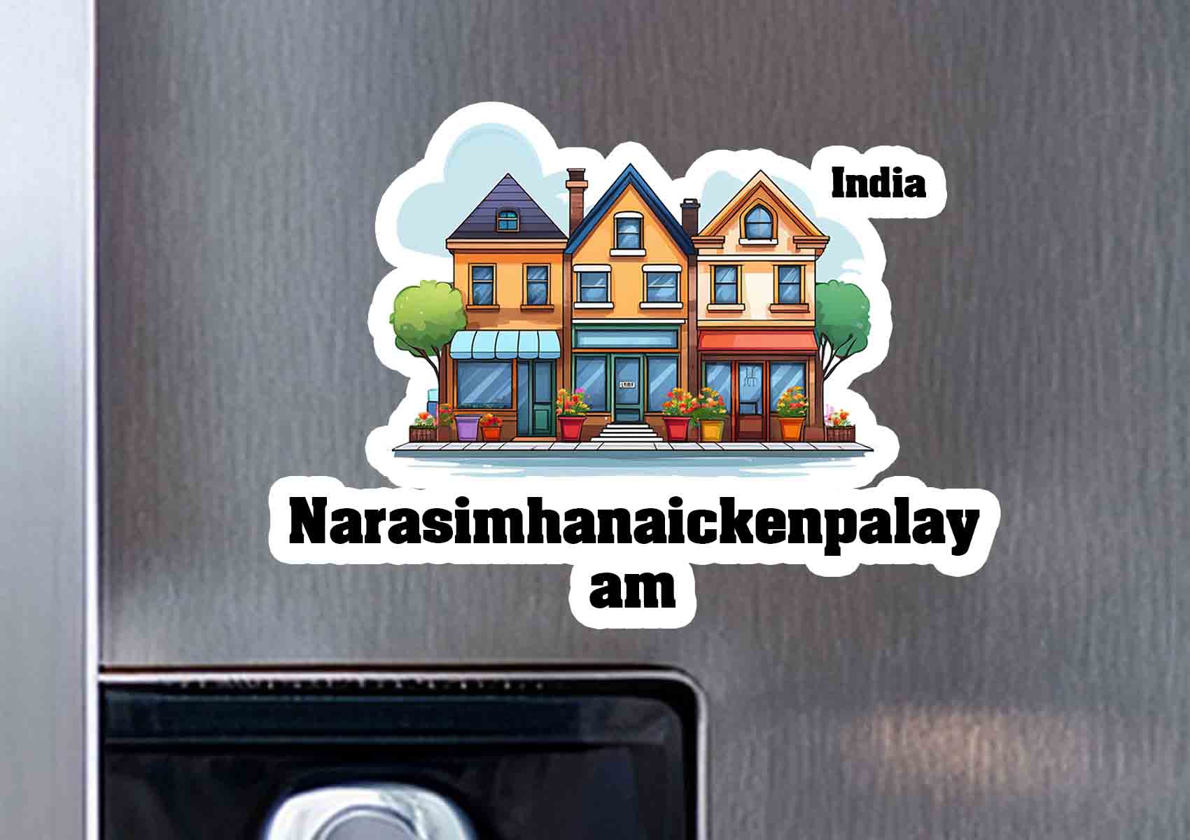 Narasimhanaickenpalayam Three Home Office Shop Fridge Magnet