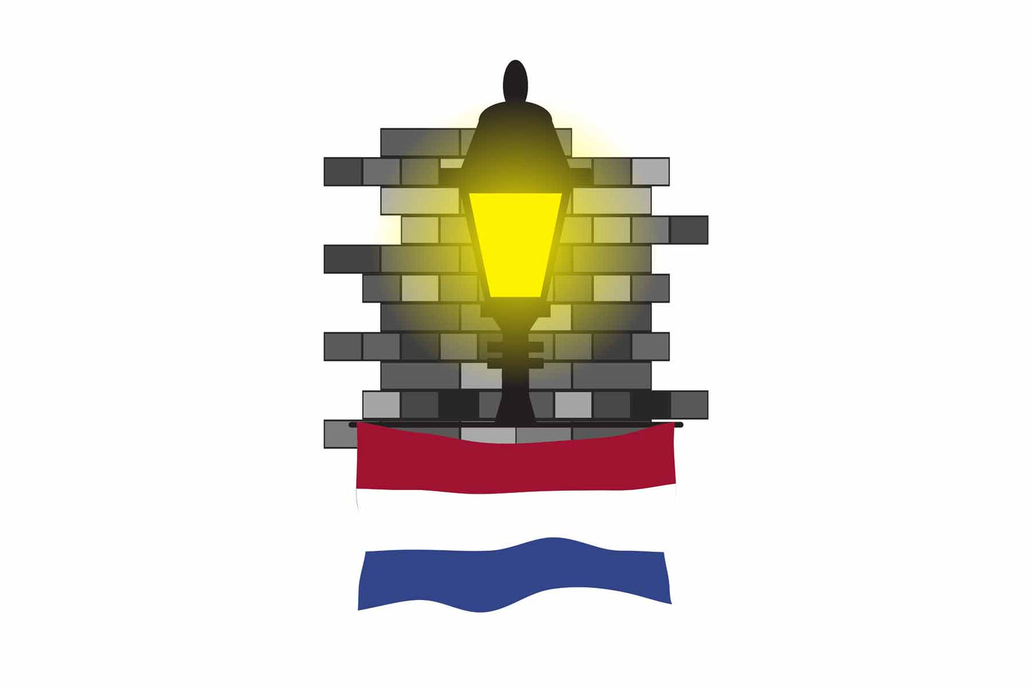 Netherlands Street Lamp Bricks Fridge Magnet