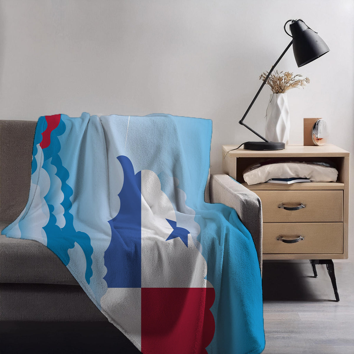 Panama Day Clouds Blanket Throw
