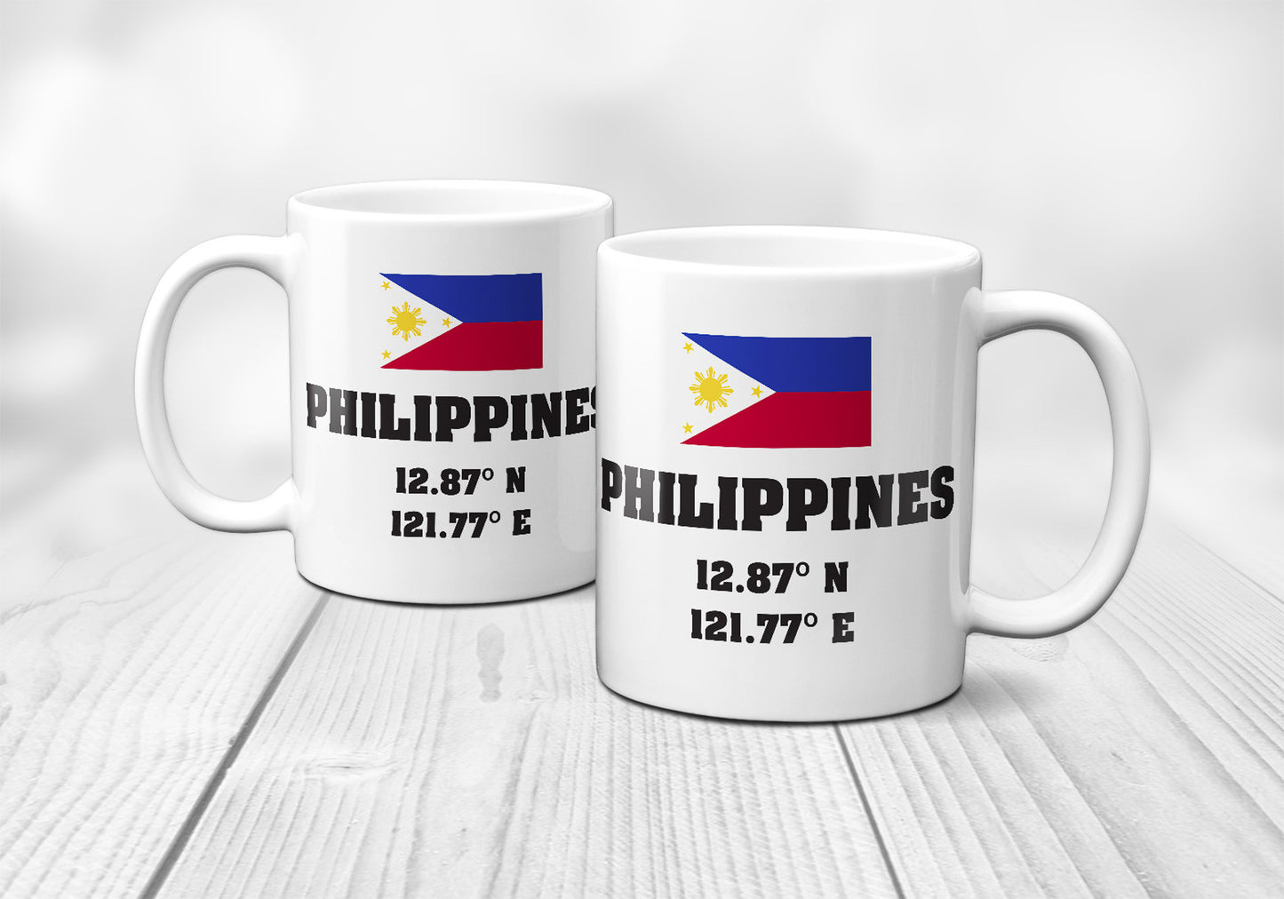 Philippines Laitutude Longitude Mug