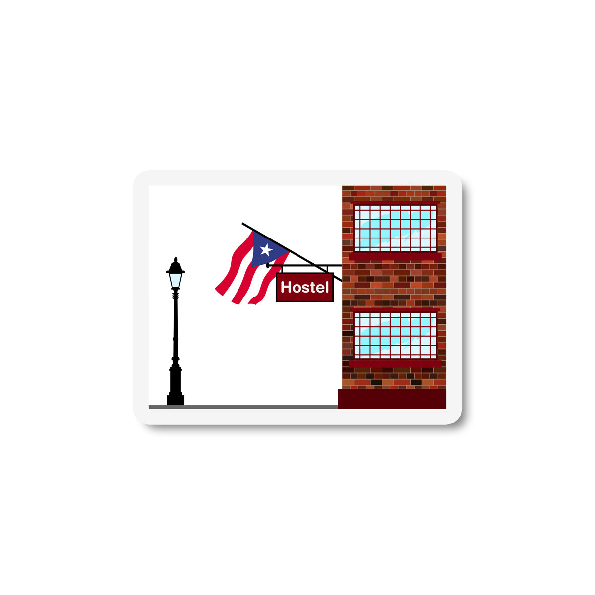 Puerto Rico Hostels Sticker