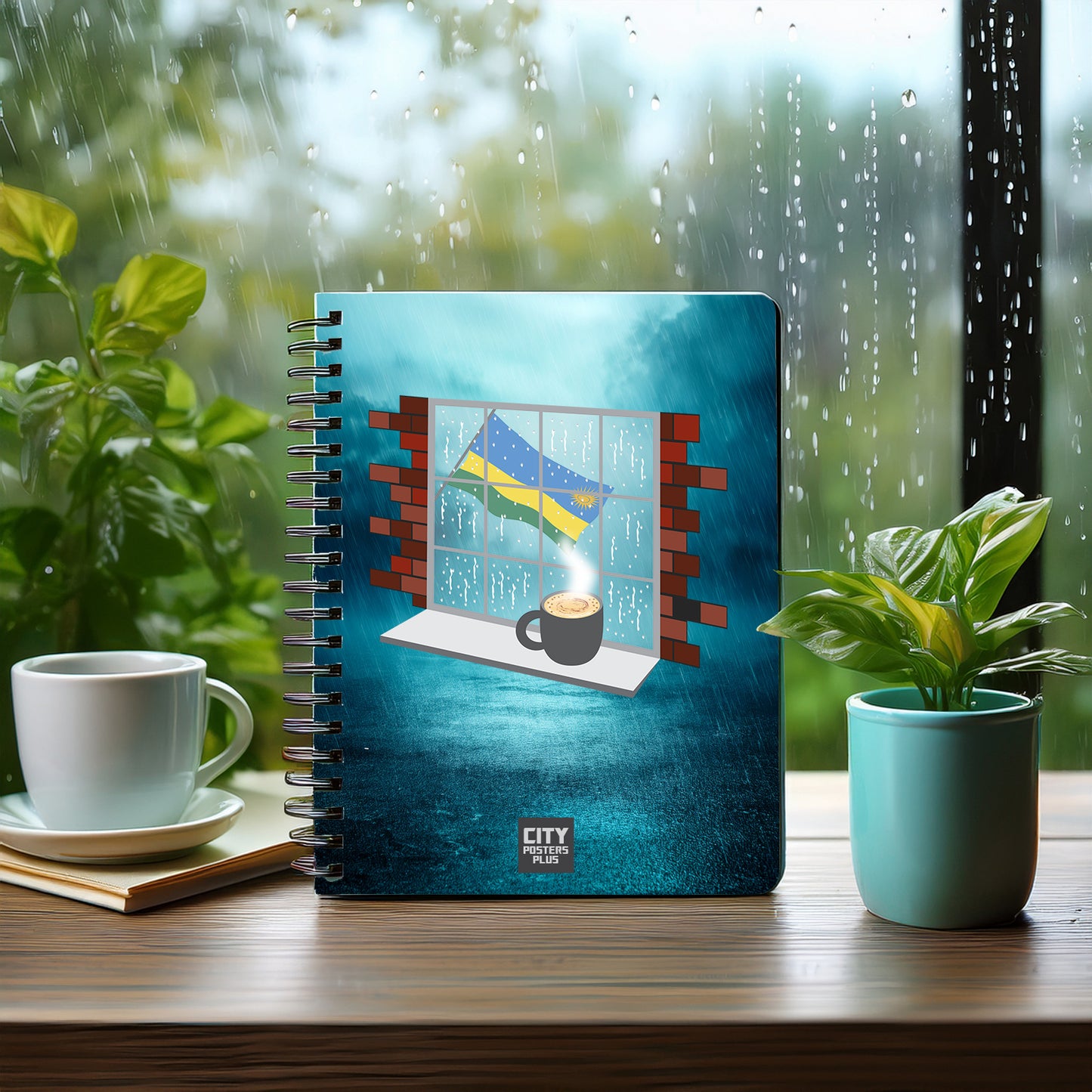Rwanda  Coffee Rain Notebook