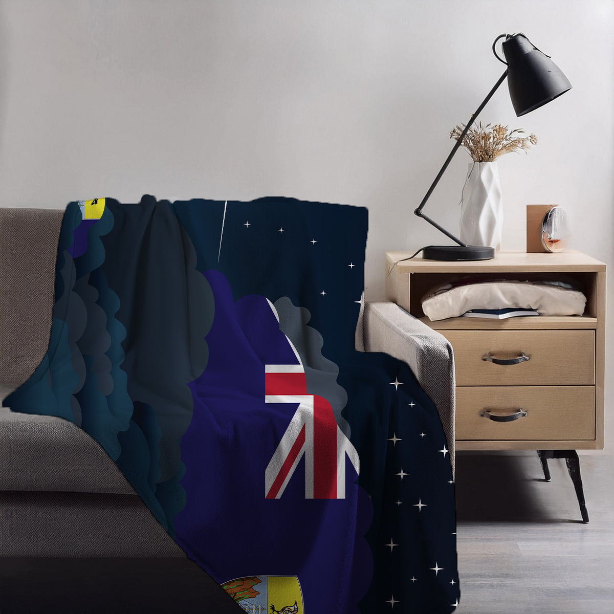 Saint Helena Night Clouds Blanket Throw
